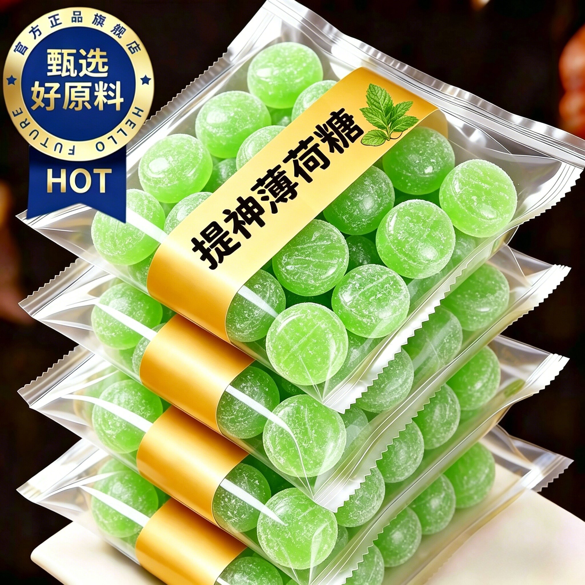 央妈推荐超强薄荷糖提神薄荷糖独立包装无糖老式薄荷糖官方旗舰店