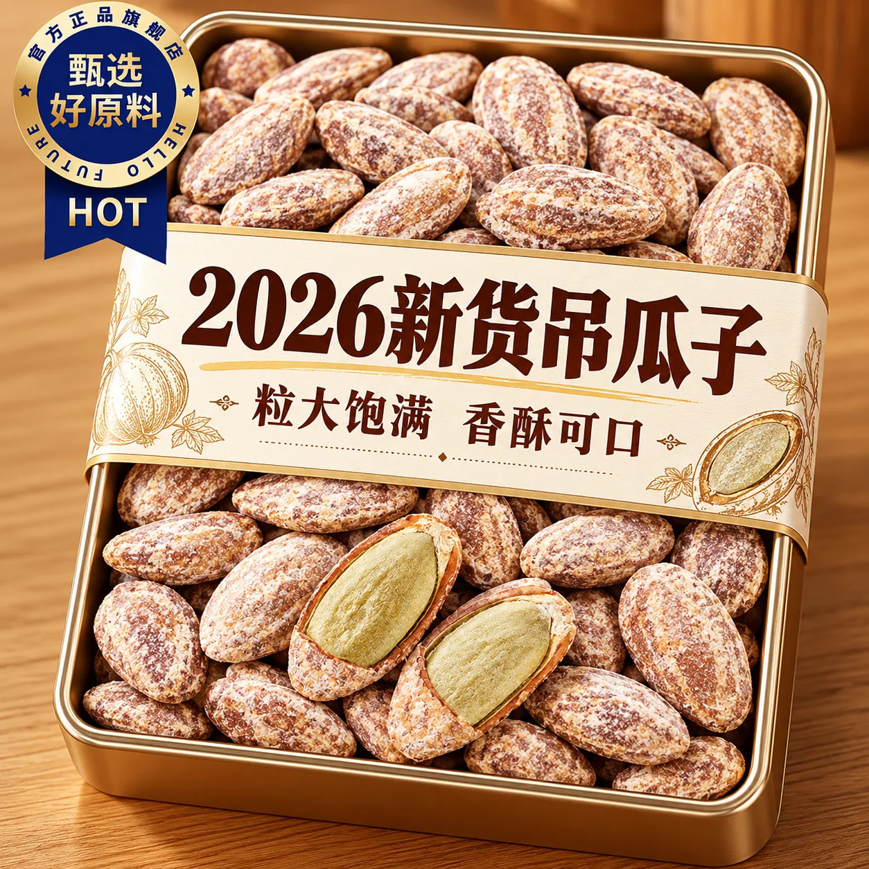 特级吊瓜子新货官方旗舰店大颗粒奶油椒盐原味坚果炒货年货零食
