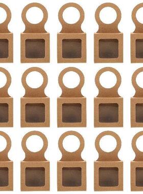 25pcs Bottle Gift Box Foldable Hanging Paper Boxes 6x6x2cm