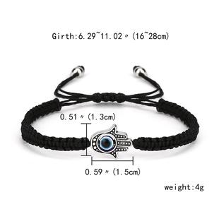 Sets Charm Evil Men Woman for Bracelet Couple Eye Blue 2PCS