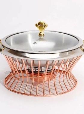 Stainless Steel Hotpot Set Mini Hotpot Pot Holder Tempered
