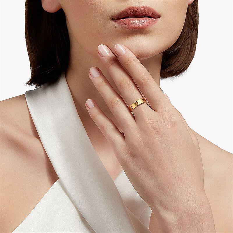 Popular minimalist cross, neutral style fashion ring, women