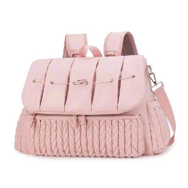 Mom Diaper Backpack Spacious with Insulated Bottle Case