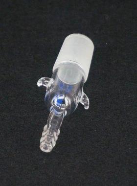 Laboratory Glass Straight Vacuum Inert gas adapter 24/29