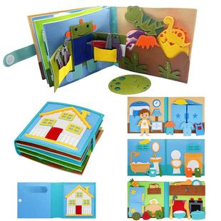 Busy Book Quiet Toddlers Play Toy Pretend Montessori