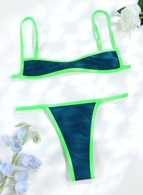 Sexy Bikinis String Swimsuit Women String Bikini Set Push Up