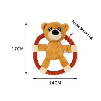 Chew Plush Toys for Dog Squeak Sound Puppy Toy Cotton Rope P