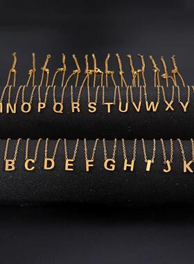 Cazador Minimalist Initial A-Z Letter Necklace for Women Alp