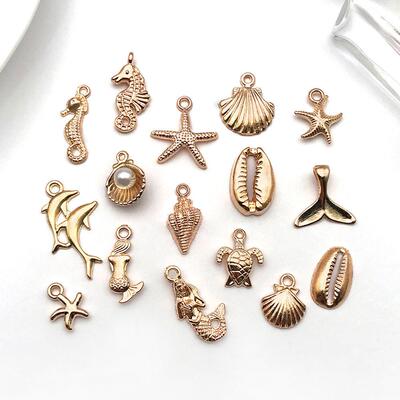 Starfish Charms Shell Pendant Necklace Bracelet Accessories
