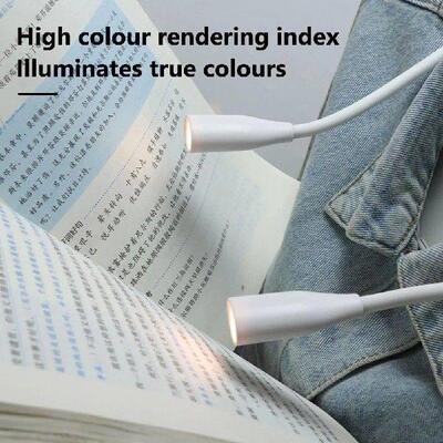 LED Neck Reading Light Bendable Arms Reading Lamp Flexible