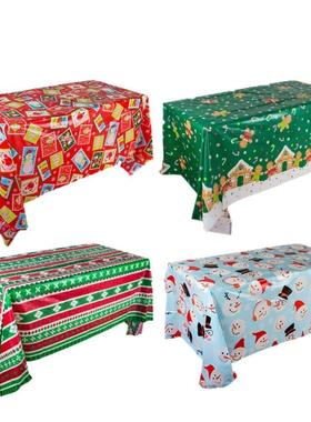 Halloween Decoration Tablecloth Pumpkin Spider Web Bat Plast