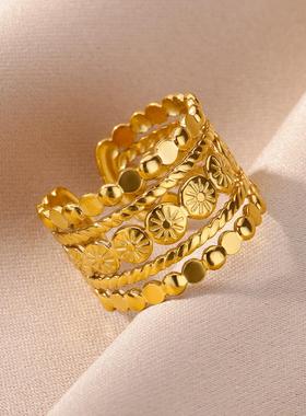 316L Stainless Steel Rings for Women Gold Color Rings