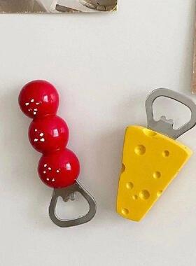 1pcs Cute Beer Opener Kawaii Candied Haws Cheese