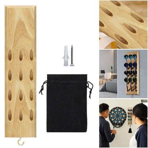 Darts Holder Solid Wood Wall Mounted Dart Display & Stand