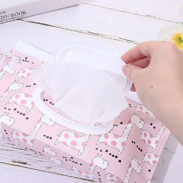 Fashion EVA Wet Wipes Bag Snap-Strap Reusable Wipes Holder