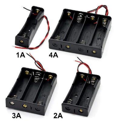 DIY Plastic 18650 Battery Box Storage Case 1 2 3 4 AA 18650