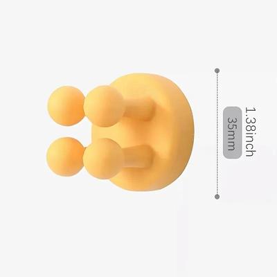 4Pcs Silicone Toothbrush Holders Hook Waterproof Self Adhesi