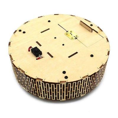 DIY Robot Vacuum Cleaner Model  Wooden Handmade Battery