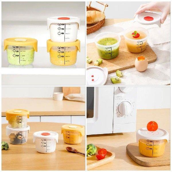 2 Pcs Portable Baby Food Box Infant Bowl Containers Boxes