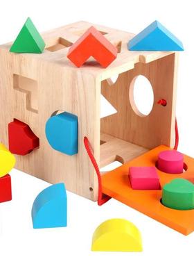 Montessori Wooden Burger Stacking Toys for Toddlers and Kid1