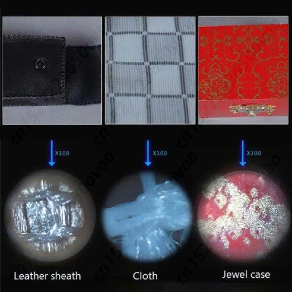 Mini Pen Magnifying Glass 100X LED Light Jewelry Loupe