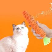 Bell Toy Chew Built Rope Cat Paper Small Carrot Pet