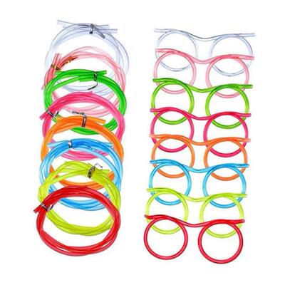 Creative Straw Glasses Toys For Kids Summer Mustache Fun Sof