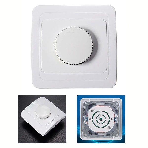 1pc Dimmer Switch LED Dimmer Drehdimmer Schalter ABS 230V 4