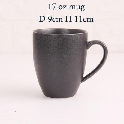 ceramic black plates bowl dinnerware Set of 4 set of 16件套