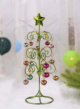 Xmas Tree Handicraft with Bell Decor Christmas Tree Statue E