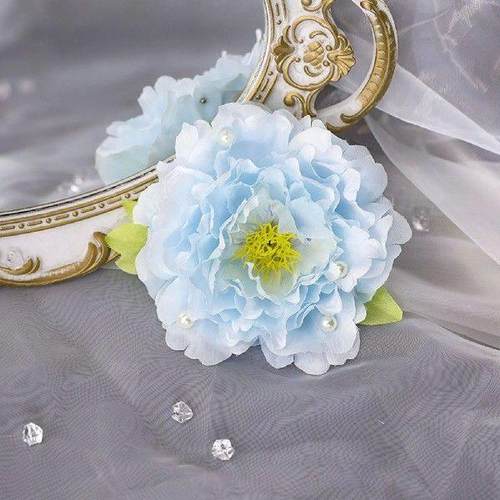 Flower Hair Barrettes Clips Hanfu Matching Headwear with