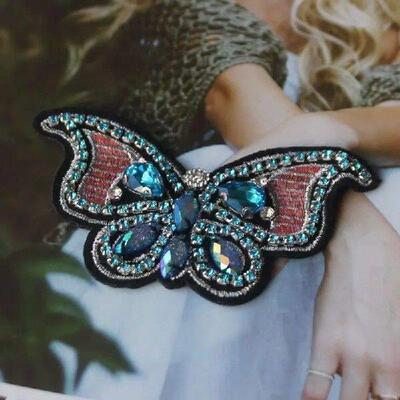 1 Piece Beads Applique sewing supplies iron on patches