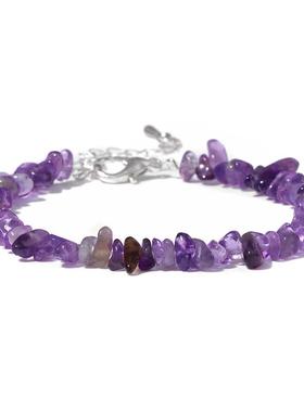 天然海蓝宝石石英手镯芯片石珠手镯