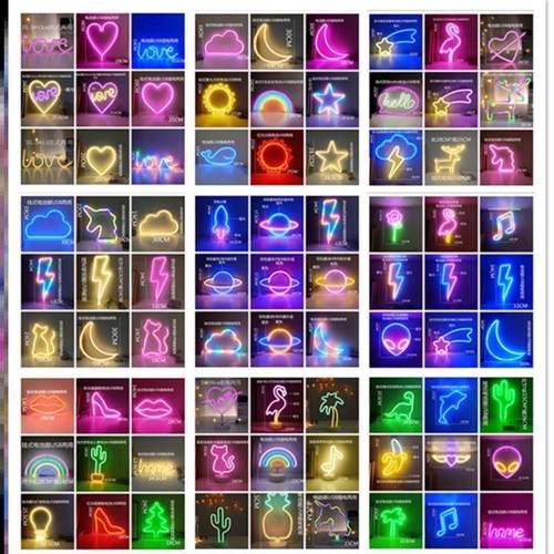 LED Neon Light Wall Art Sign Night Party Neon Lamp霓虹灯