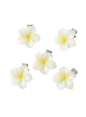 5Pcs/Set Sweet Plumeria Hairpin Hair Clips For Kids Girls Fl