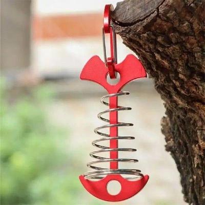 Blue Camping Floor Spring Nails Aluminum Alloy Spring Nails