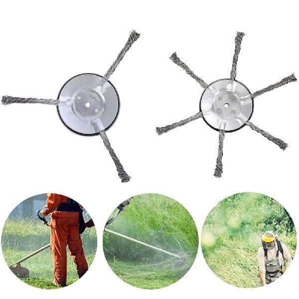 Steel Wire Grass Trimmer Head Wear-resistant Weeding Disc