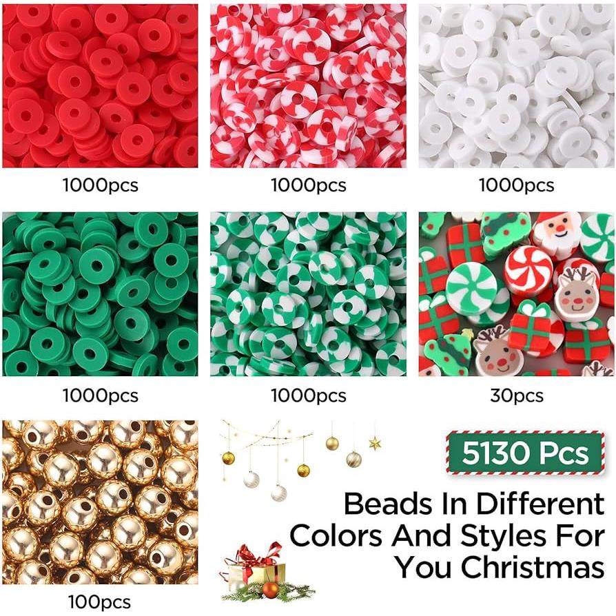 Clay Beads Christmas Bracelet Making Kit For Toys Girls Gift