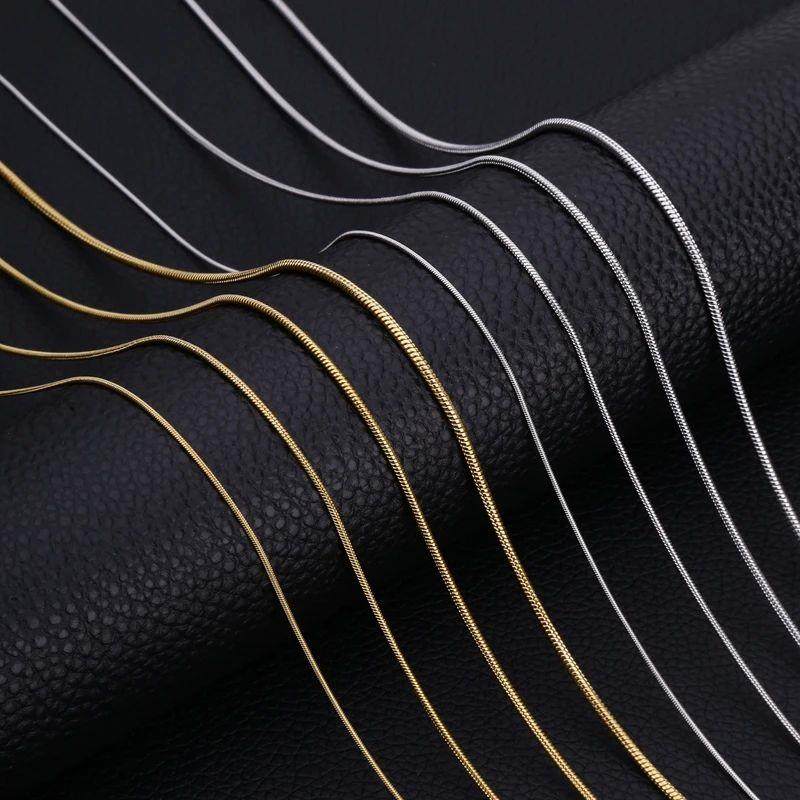 Stainless Steel Snake Chain Necklace Chains for DIY for Wome