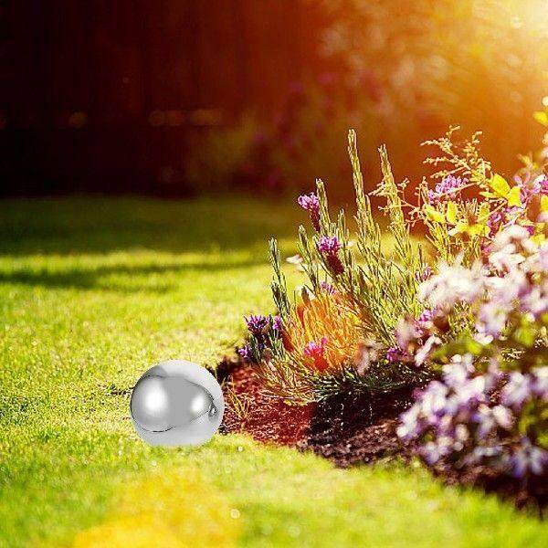 6 Pcs Stainless Steel Decorative Mirror Balls for