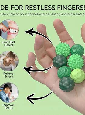 Kid Silicone Magnetic Sensory Balls Fidget Toy Worry Balls A