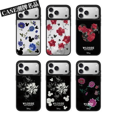CA山本耀司米奇玫瑰适用iPhone17Promax苹果16Pro手机壳13镜面14防摔套15个性16Promax轻奢17Pro磁吸Plus女款