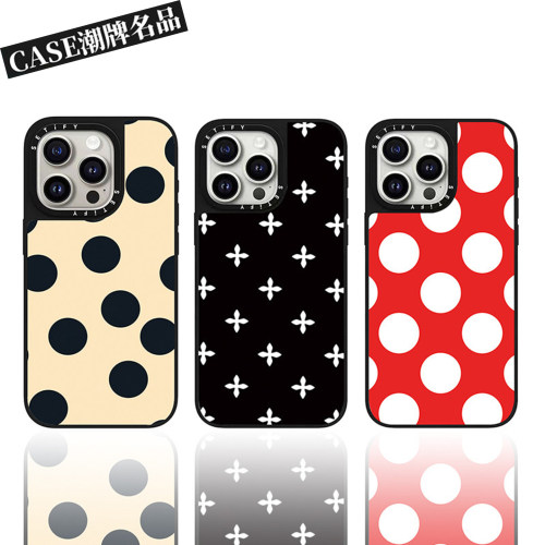CA十字花适用iPhone17Pro苹果16Promax手机壳13潮牌14防摔套15高级感16Pro简约17Promax女款Plus磁吸12轻奢11