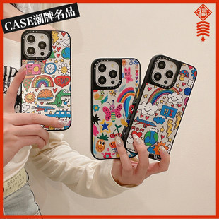 CA佘诗曼同款适用iPhone17Promax苹果16Pro手机壳13潮牌14防摔套15个性16Promax创意17Pro磁吸Plus女款12轻奢