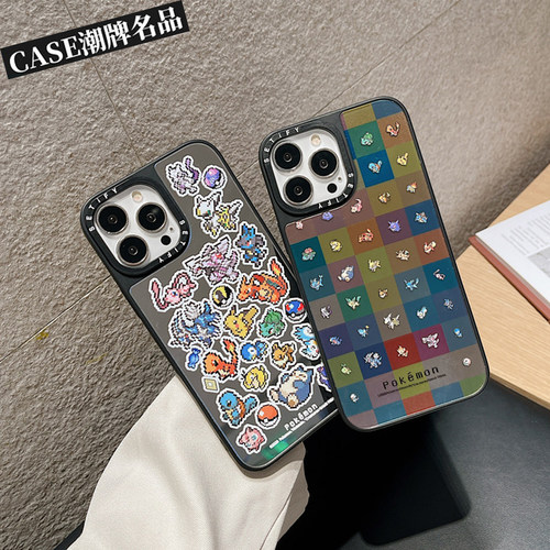 CA像素宝可梦适用iPhone18Promax17Pro苹果16Pro15Promax14Plus13/12手机壳潮牌防摔套镜面卡通个性可磁吸Air