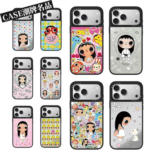 CA女孩小玉适用iPhone17Promax苹果16Pro手机壳13镜面14防摔套15呆萌16Promax可爱17Pro个性Plus少女12磁吸11