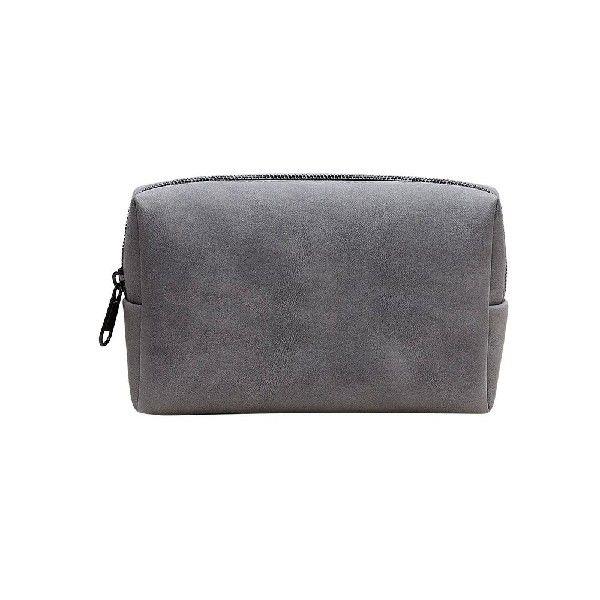 Leather Digital Accessories Bag Solid Color Portable