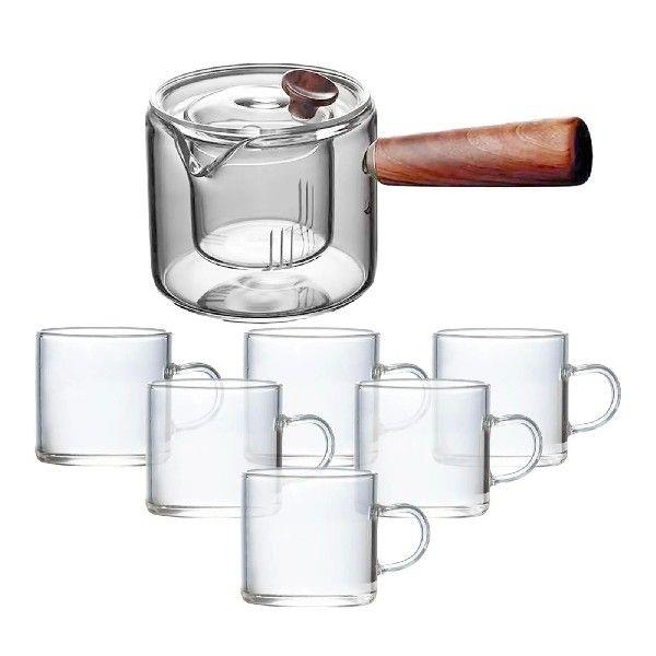 450ml Glass Teapot Blooming Tea Clear Tea Kettle for