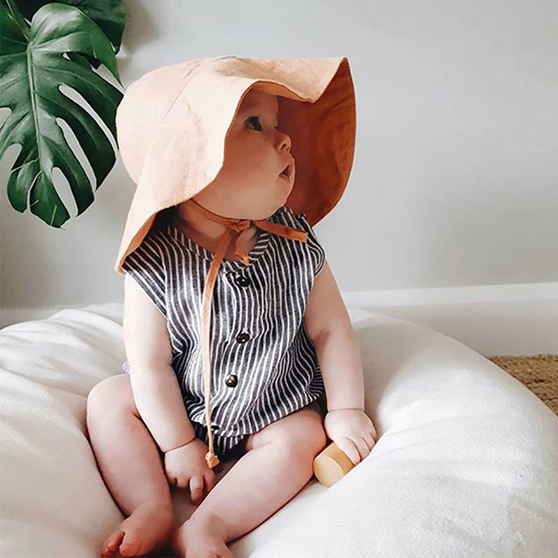 Big Brim Baby Sun Hat Summer Spring Kids Bucket Hat for Girl 电玩/配件/游戏/攻略 加速器 原图主图