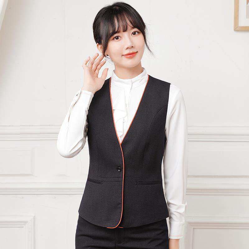 新款平安银行行服女马甲工装衬衣工作服西裤衬衫制服修身衬衣工装